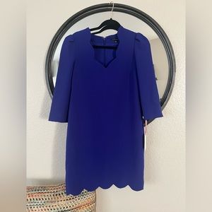 Alex Marie Royal Blue Scallop Dress